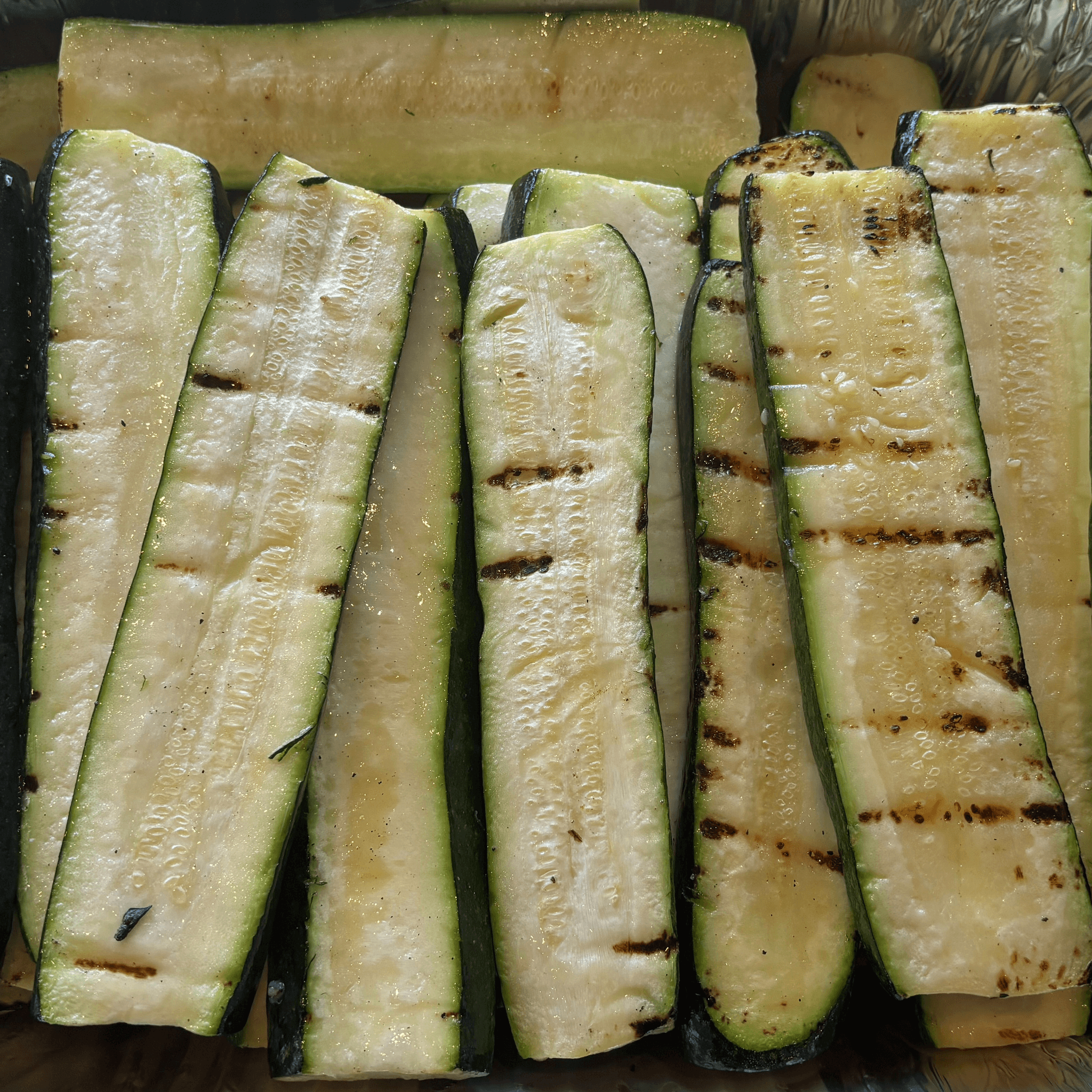 Grilled Zucchini Small Pan.