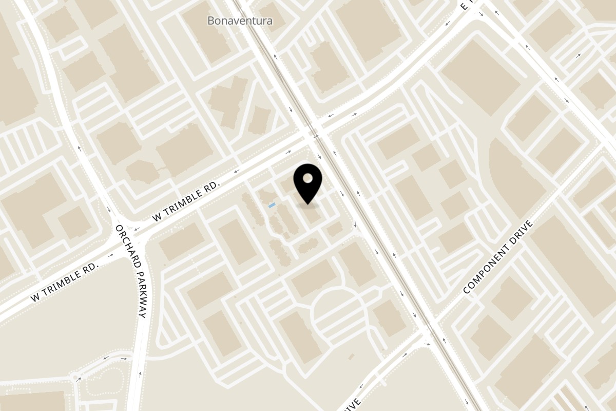 Map showing the location of Fish's Wild Fish'S Wild Fish San Jose(11 Market) on 2561 N First St in San Jose